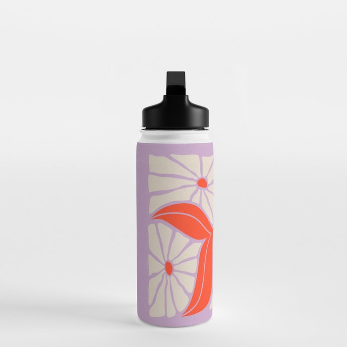 Plum & Flamingo: Les Fleurs | Flower Market Color Series 06 Water Bottle Gallery Image 3