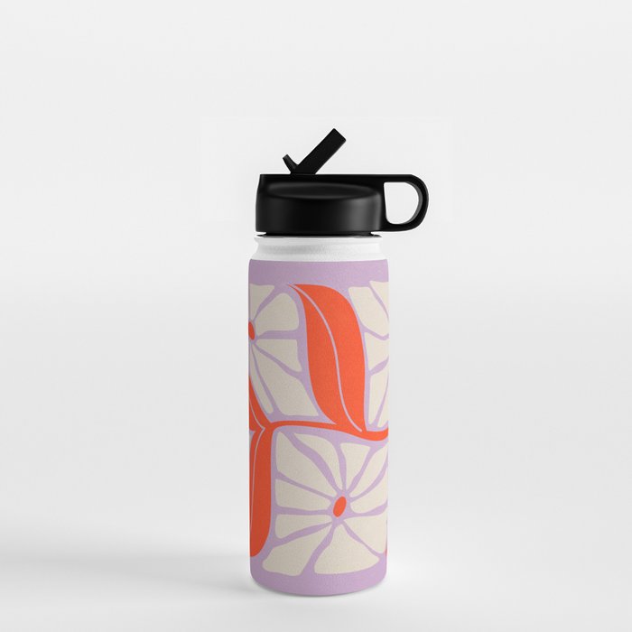 Plum & Flamingo: Les Fleurs | Flower Market Color Series 06 Water Bottle Gallery Image 1