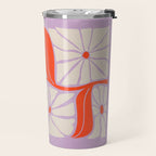 Plum & Flamingo: Les Fleurs | Flower Market Color Series 06 Travel Mug Gallery Image 2