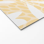 Floral Prints, Leaves and Blooms, Yellow and White Welcome Mat Gallery Image 2