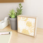 Floral Prints, Leaves and Blooms, Yellow and White Mini Art Print Gallery Image 2