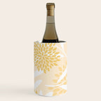 Floral Prints, Leaves and Blooms, Yellow and White Wine Chiller Gallery Image 3