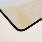 Floral Prints, Leaves and Blooms, Yellow and White Desk Mat Gallery Image 4