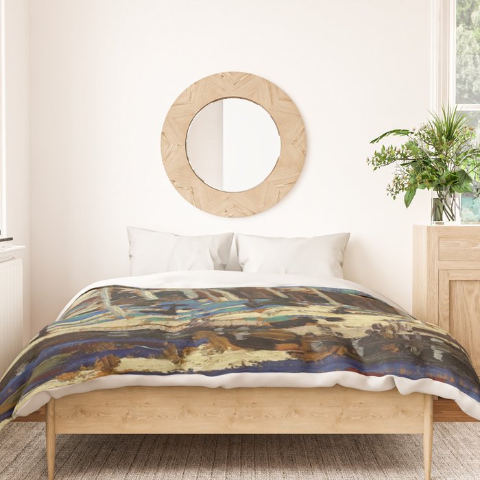Tom Thomson March 1916 Canadian Landscape Artist Duvet Cover Gallery Image 3