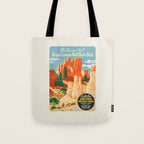 Bryce Canyon National Park Vintage travel poster, 1930 Tote Bag Gallery Image 1