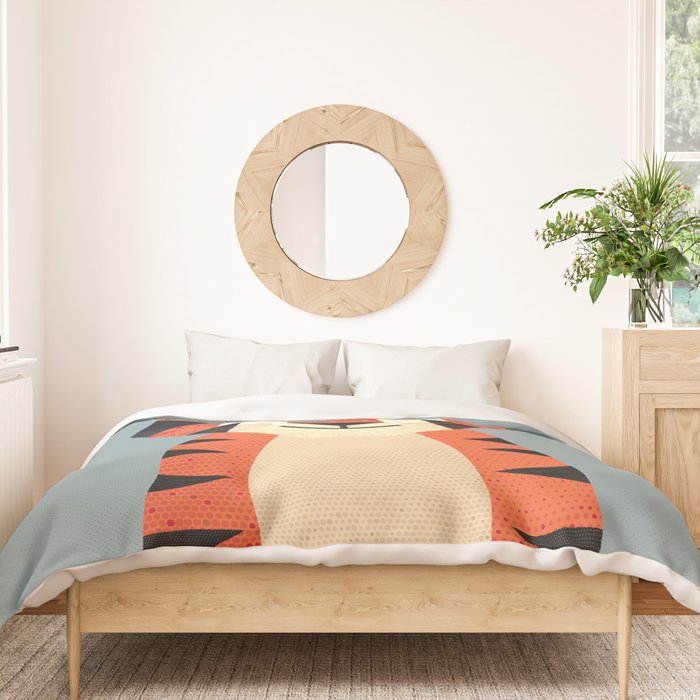 Whimsy Tiger Duvet Cover Gallery Image 3