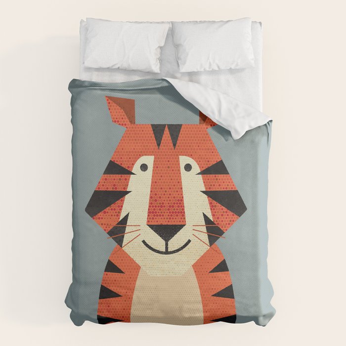Whimsy Tiger Duvet Cover Gallery Image 6