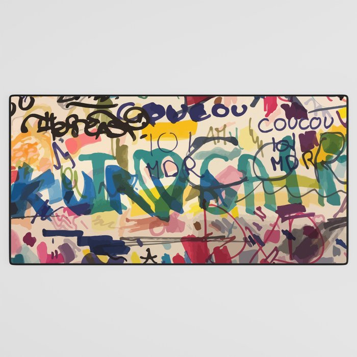 Urban Graffiti Paper Street Art Desk Mat Gallery Image 3