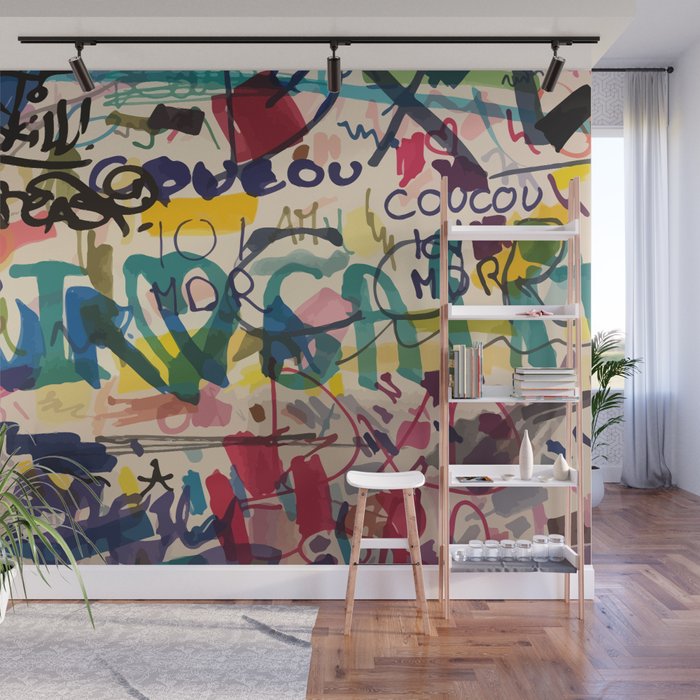 Urban Graffiti Paper Street Art Wall Mural Gallery Image 1