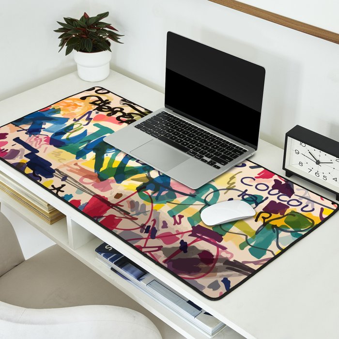 Urban Graffiti Paper Street Art Desk Mat Gallery Image 2