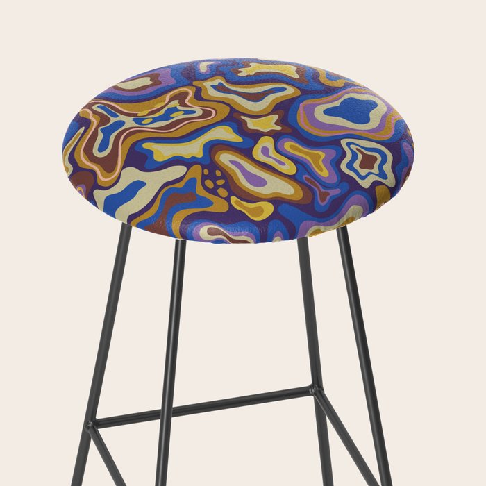 Splish splash blue Stool Gallery Image 2