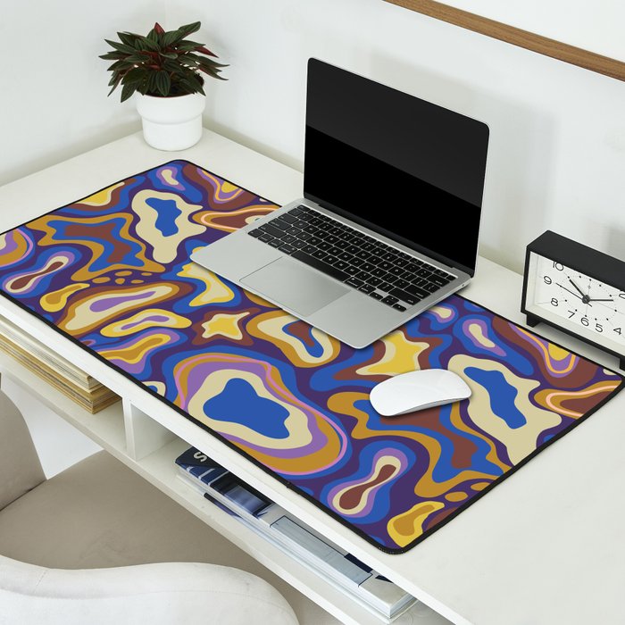 Splish splash blue Desk Mat Gallery Image 2