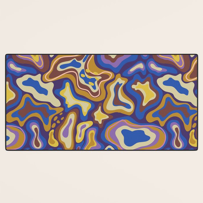 Splish splash blue Desk Mat Gallery Image 3
