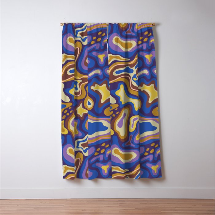 Splish splash blue Window Curtain Gallery Image 3