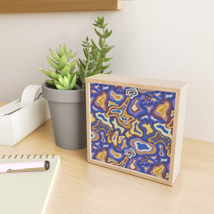 Splish splash blue Mini Art Print Gallery Image 2