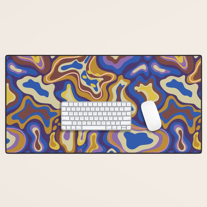 Splish splash blue Desk Mat Gallery Image 1