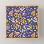 Splish splash blue Mini Art Print Gallery Image 1