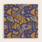 Splish splash blue Wood Wall Art Gallery Image 2