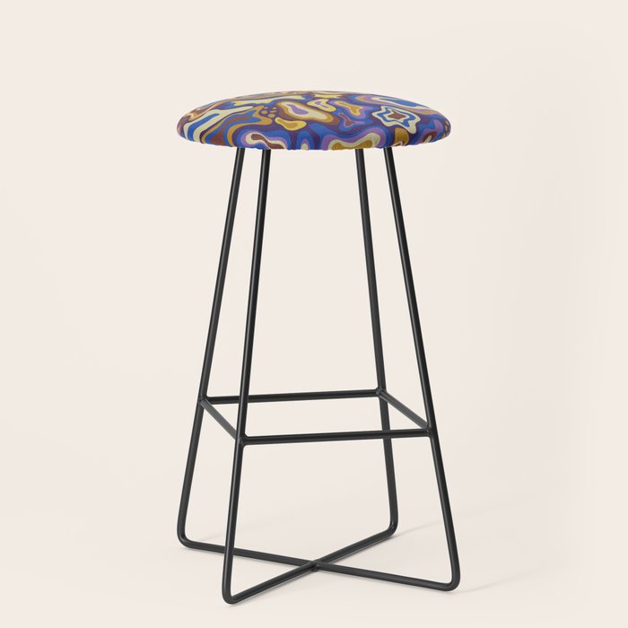 Splish splash blue Stool Gallery Image 1