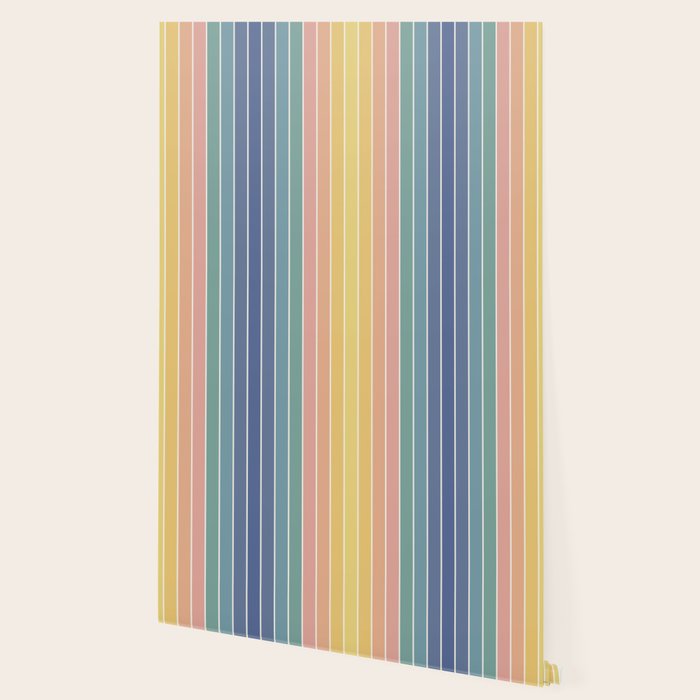 Gradient Arch XX Retro Mid Century Modern Rainbow Wallpaper Gallery Image 2