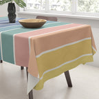 Gradient Arch XX Retro Mid Century Modern Rainbow Tablecloth Gallery Image 3
