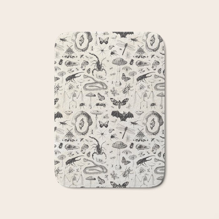 Bones, Bugs, Botanicals Bath Mat Gallery Image 1