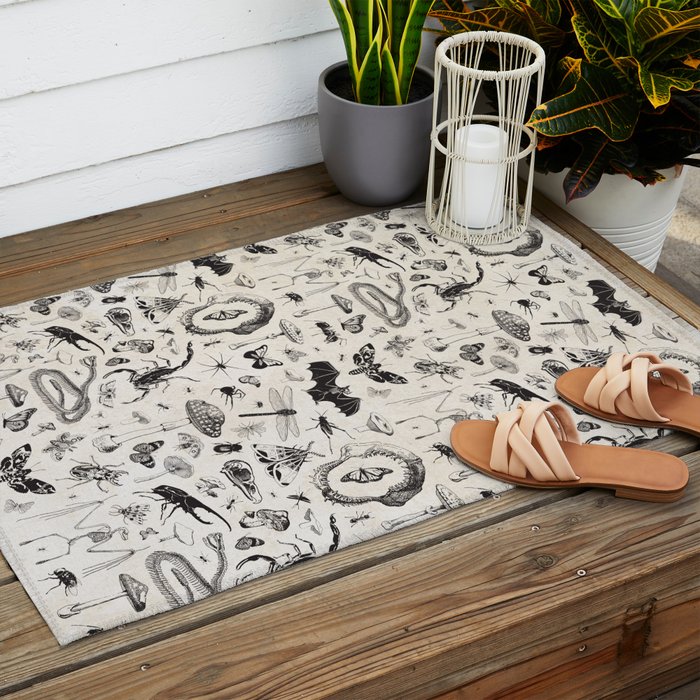 Bones, Bugs, Botanicals Outdoor Rug Gallery Image 2