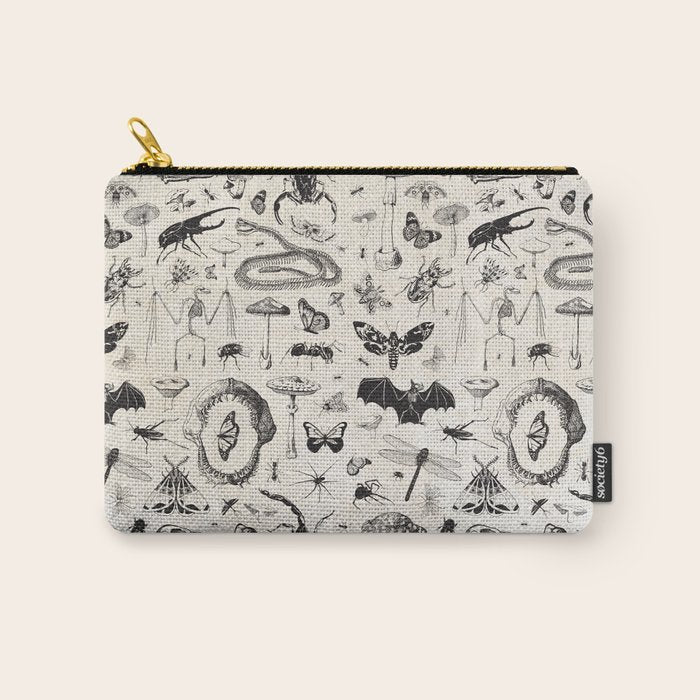 Bones, Bugs, Botanicals Carry All Pouch Gallery Image 1