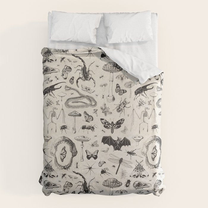 Bones, Bugs, Botanicals Duvet Cover Gallery Image 1