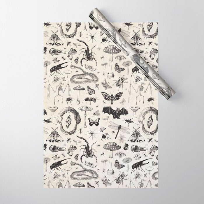 Bones, Bugs, Botanicals Wrapping Paper Gallery Image 1