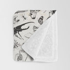Bones, Bugs, Botanicals Throw Blanket Gallery Image 3