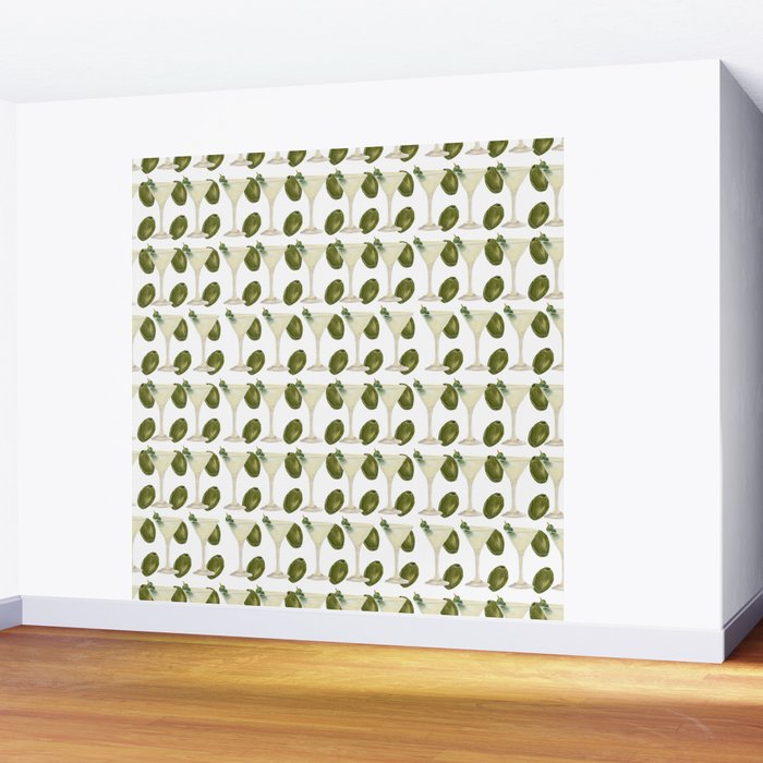 Dry Martini and Olives Happy Hour Wall Mural Gallery Image 2