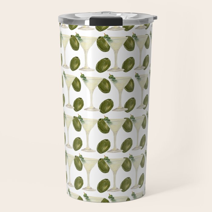 Dry Martini and Olives Happy Hour Travel Mug Gallery Image 1