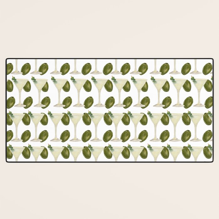 Dry Martini and Olives Happy Hour Desk Mat Gallery Image 3