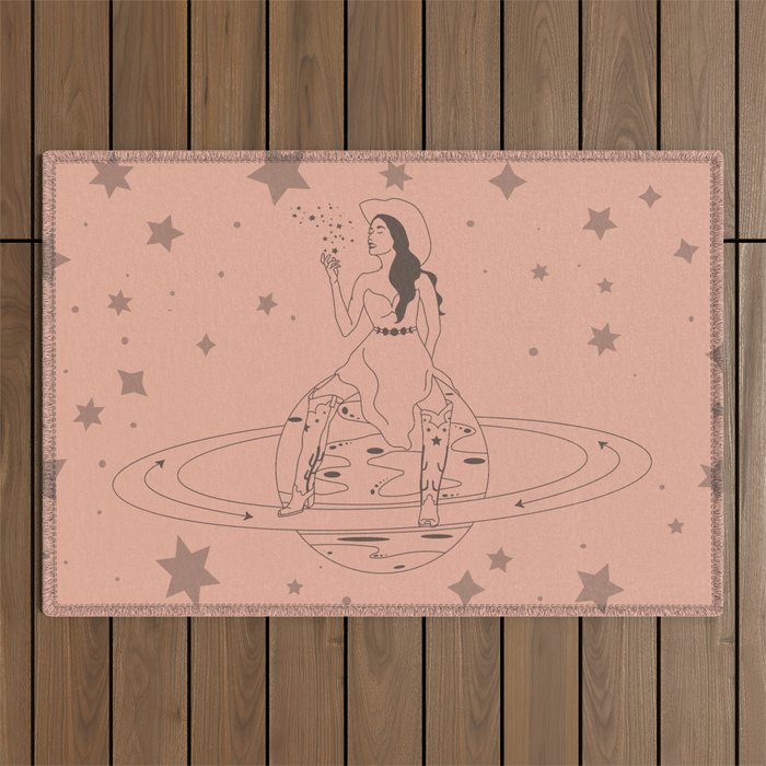 Janet From Another Planet Outdoor Rug Gallery Image 1