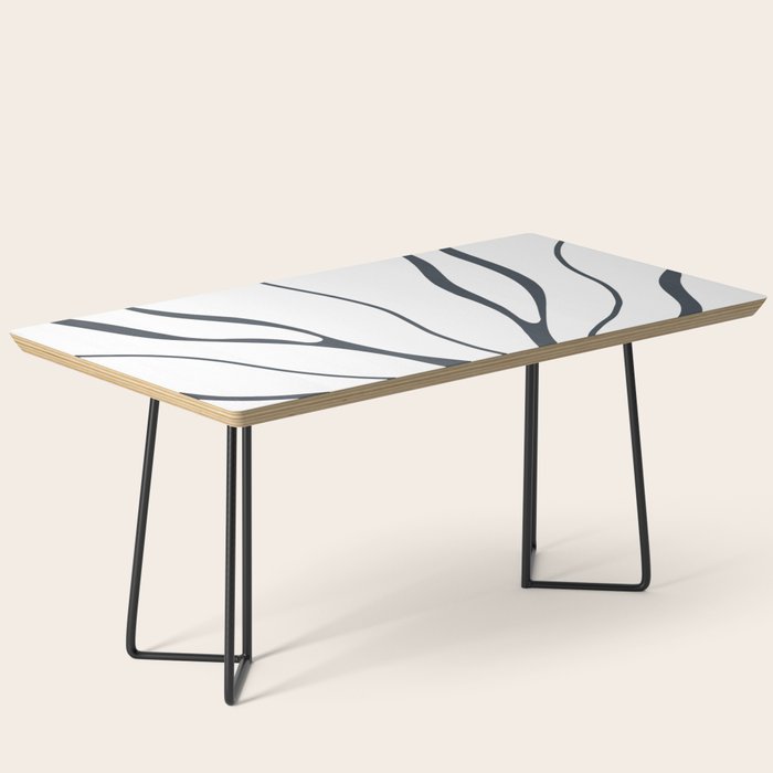 Modern Boho Art Nouveau Floral 3.1 ochre green grey Coffee Table Gallery Image 1