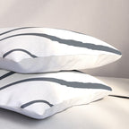 Modern Boho Art Nouveau Floral 3.1 ochre green grey Pillow Sham Gallery Image 3