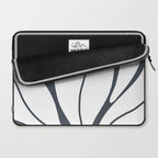 Modern Boho Art Nouveau Floral 3.1 ochre green grey Laptop Sleeve Gallery Image 2