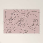 Blush Faces Welcome Mat Gallery Image 1