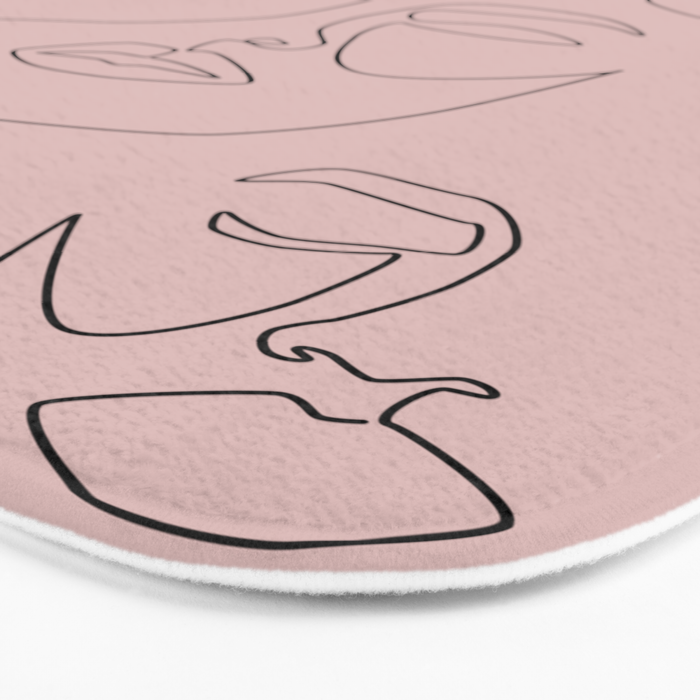 Blush Faces Bath Mat Gallery Image 3