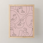Blush Faces Mini Art Print Gallery Image 1