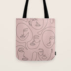 Blush Faces Tote Bag Gallery Image 1