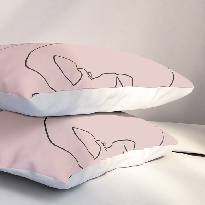 Blush Faces Pillow Sham Gallery Image 3