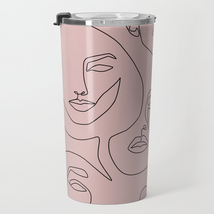 Blush Faces Travel Mug Gallery Image 3