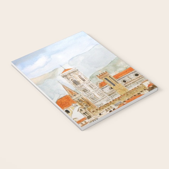 Italy Florence Cathedral Duomo watercolor painting Notebook Gallery Image 3