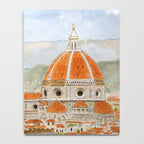 Italy Florence Cathedral Duomo watercolor painting Notebook Gallery Image 4