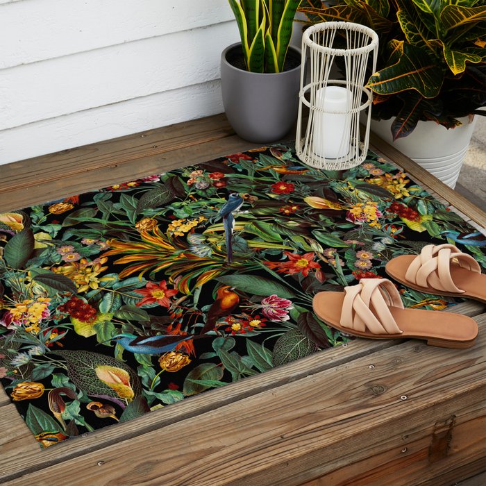Birds World II Outdoor Rug Gallery Image 2
