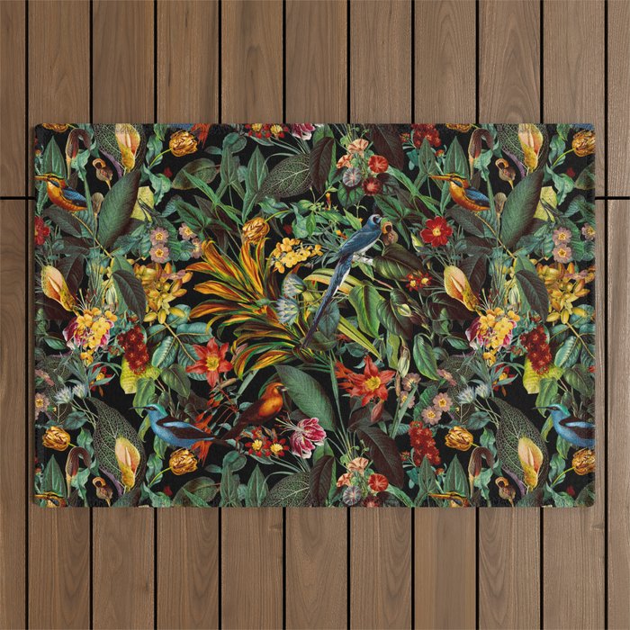 Birds World II Outdoor Rug Gallery Image 1