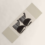 Minimalist Cats in Black and White Yoga Mat Gallery Image 1