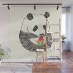 Panda Loves Ice Cream Wall Mural Gallery Image 1